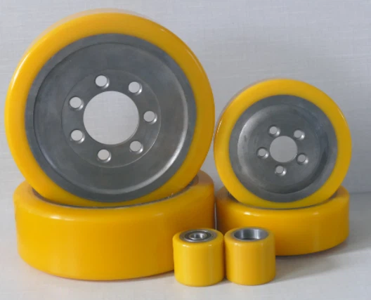 150 mm polyurethaan wielen met lage hoogte